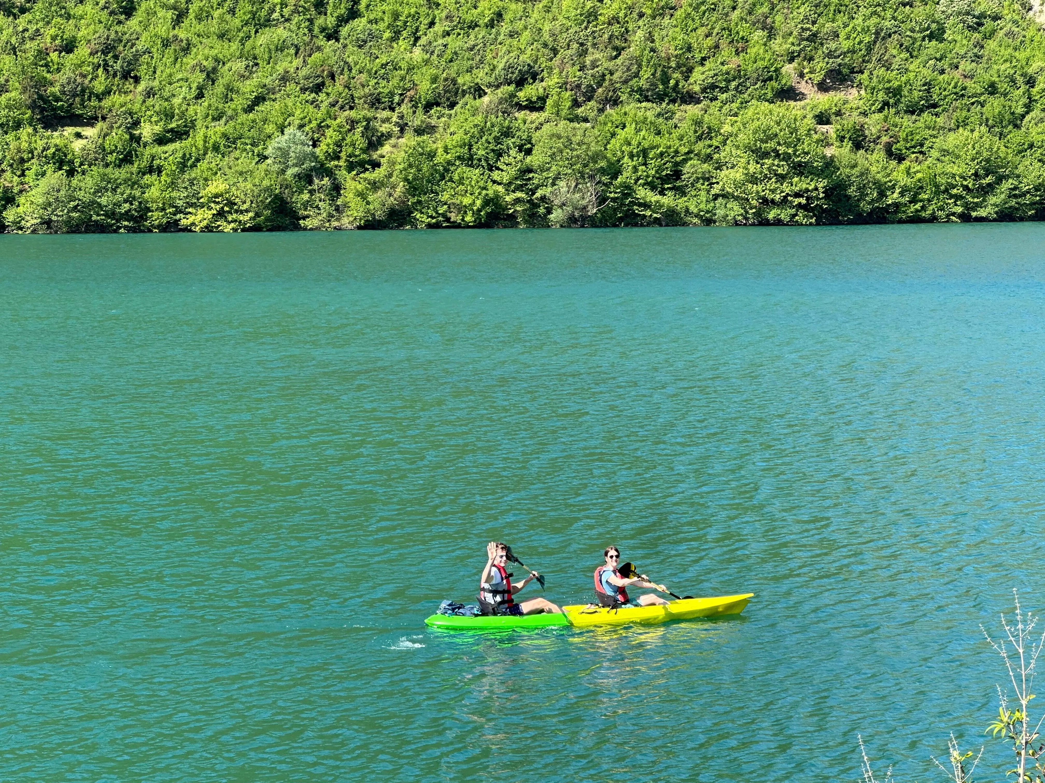 Kayak on Komani Lake