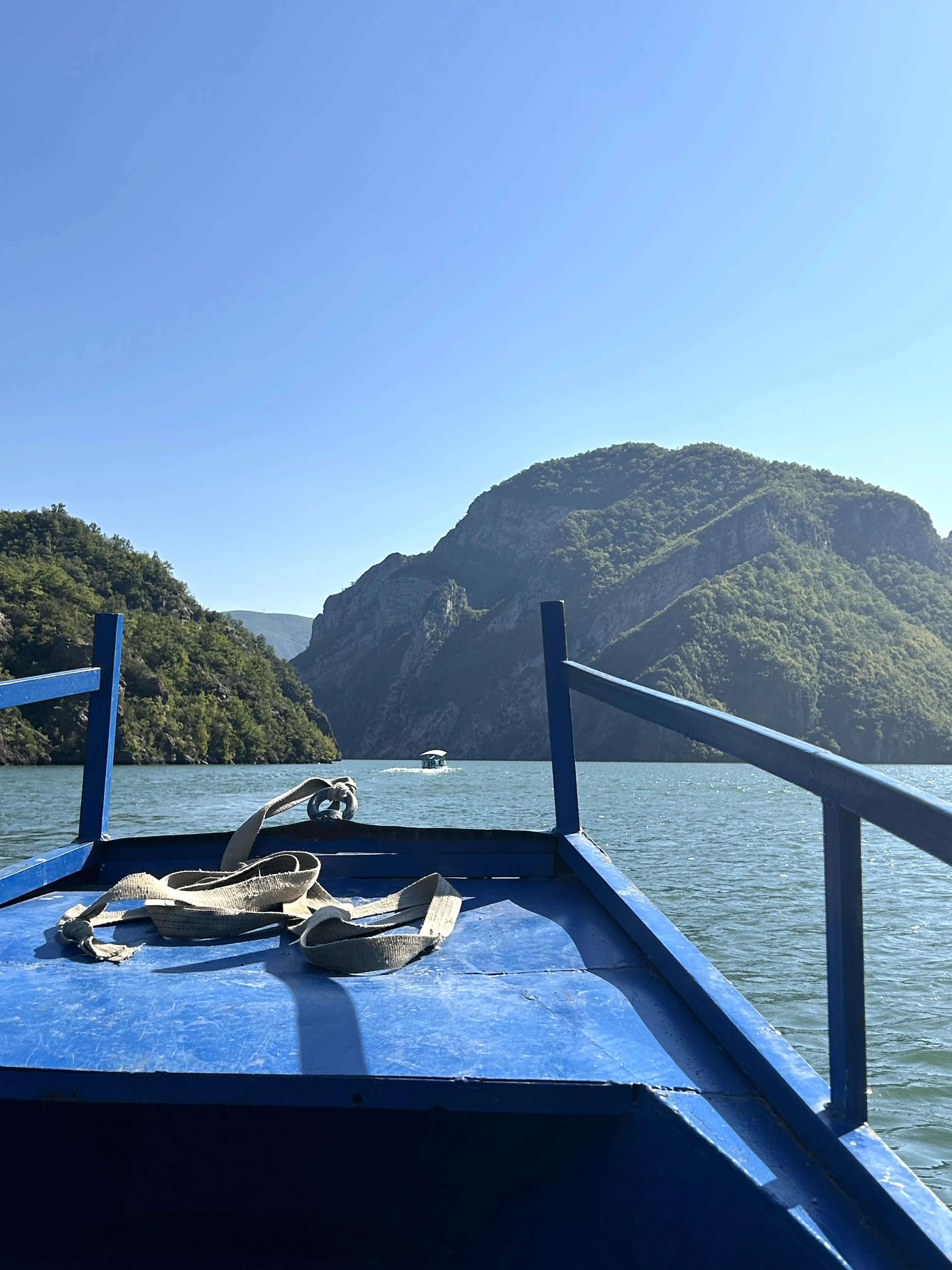 Private boat in the canyon